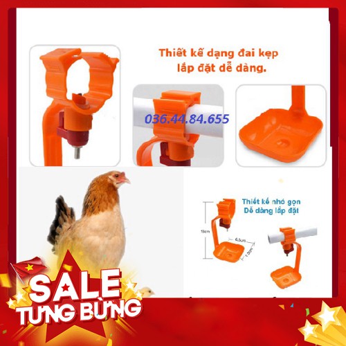 MÁNG UỐNG NƯỚC NHỎ GIỌT CHO GÀ  [ COMBO 5 MÁNG ] - MÁNG UỐNG NƯỚC CHO GÀ