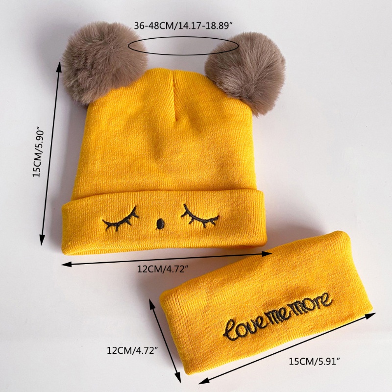 Mũ Len Choàng Cổ Giữ Ấm Cho Bé Sơ Sinh