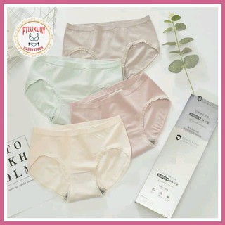 Hộp 4 Quần Lót Nữ Cotton Thun Lạnh Kháng Khuẩn Mặc Trong Váy Cao Cấp