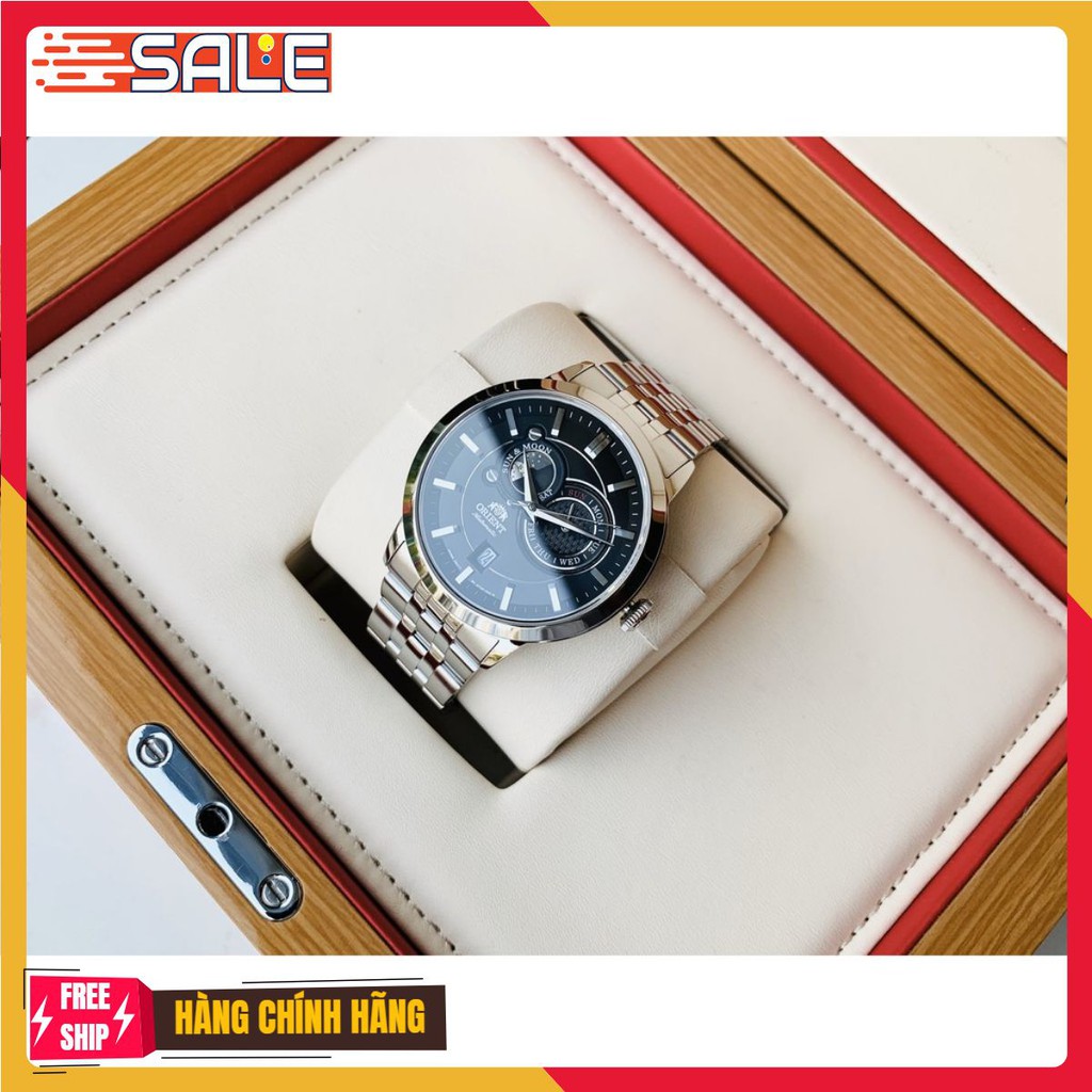 [HÀNG CHÍNH HÃNG] ĐỒNG HỒ NAM Orient Sun Moon Gen 1 Black FET0P002B0