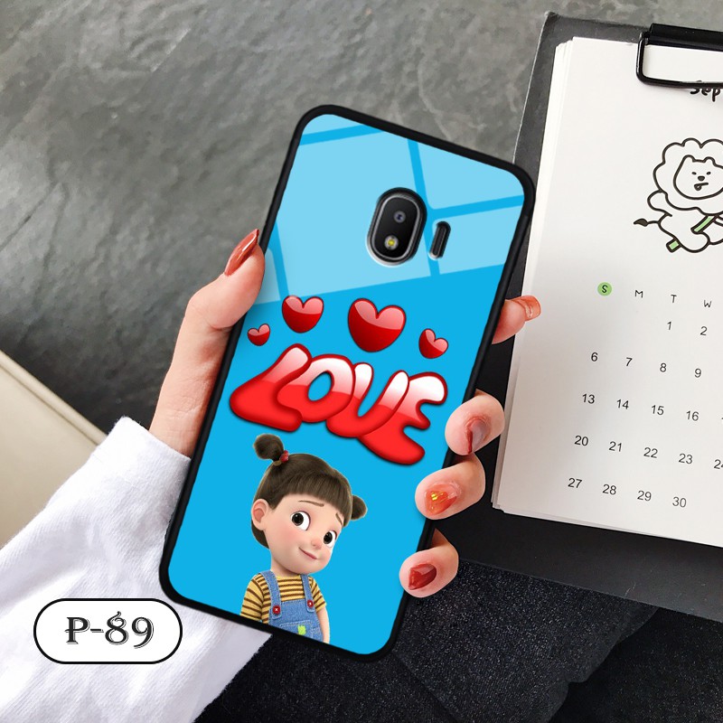 [Mã ELORDER5 giảm 10K đơn 20K] Ốp lưng kính 3D Samsung Galaxy J2 Pro 2018-cute