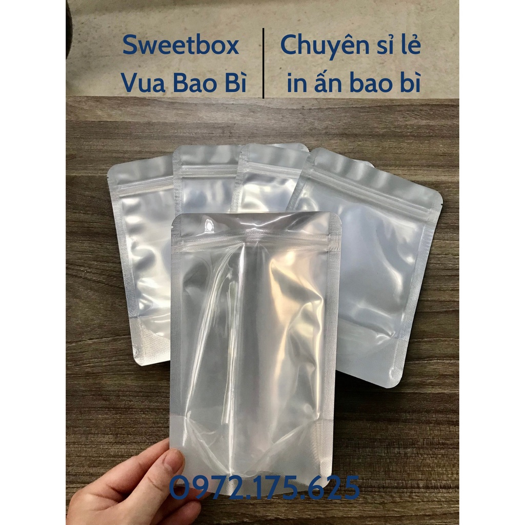 Túi Zip Bạc 1 Mặt, 1 KG Túi Zip Bạc Đựng Thực Phẩm Siêu Dày [Hàng loại 1]