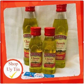 ✅DẦU ÔLIU NGUYÊN CHẤT OLIVE OIL HIỆU BORGES 125ml,250ml