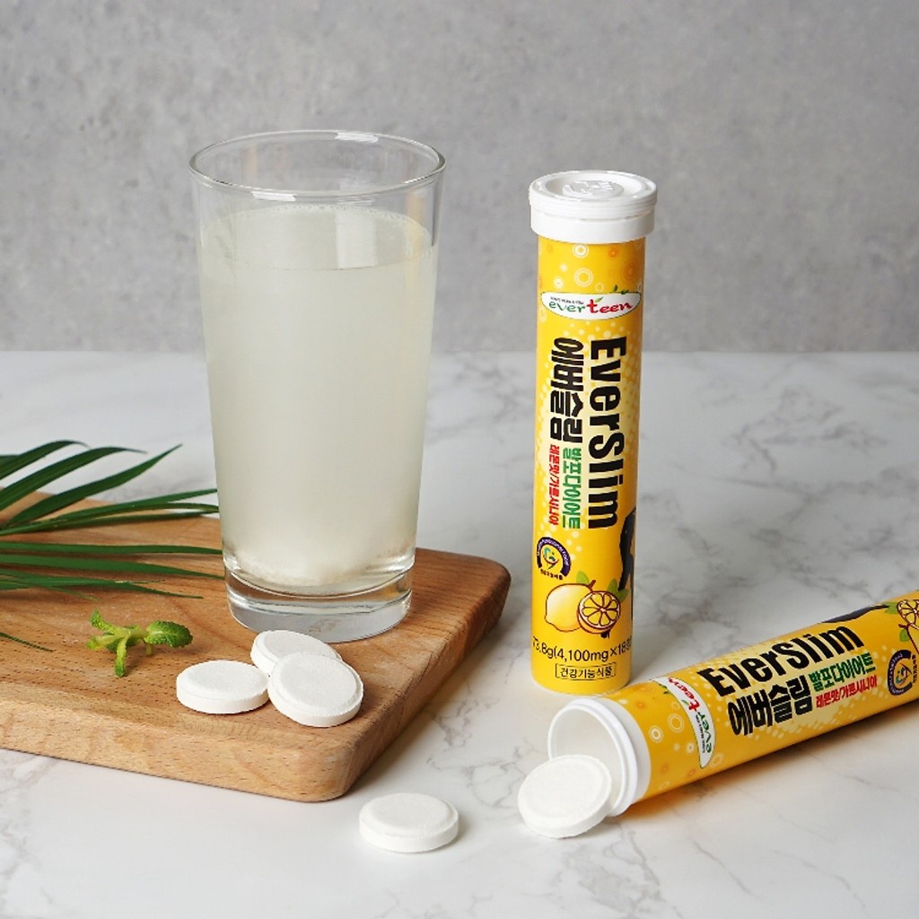 Viên Sủi Hỗ Trợ Giảm Cân Hàn Quốc Everslim 18 viên Giữ Dáng Đẹp Da.
