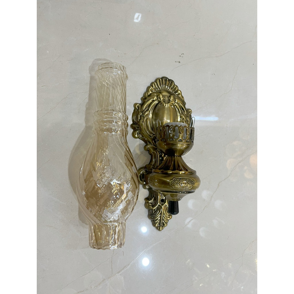 Đèn Tường Trang Trí Hình Đèn Dầu Trang trí nội thất, phòng thờ MÃ 6605 cổ điển sang trọng