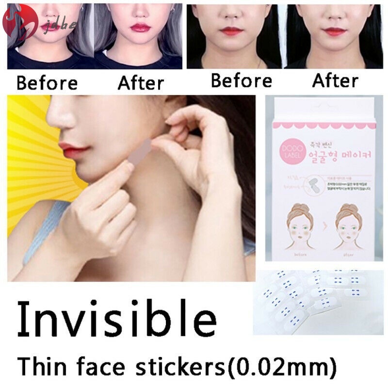 JDBE 40Pcs/Box Secret Lift Tape Effective Face Sticker Thin Invisible Chin Patch