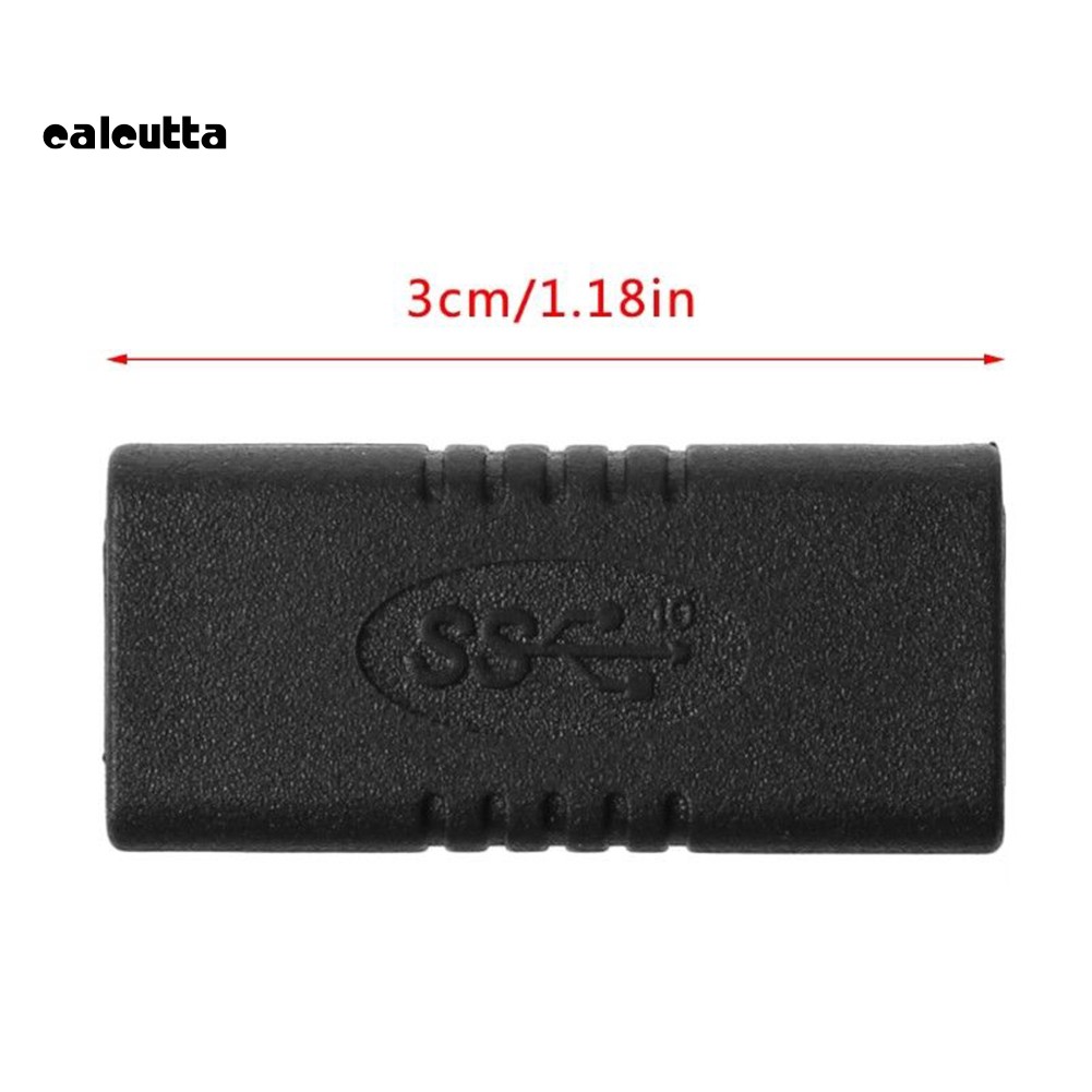 ✡COD✡USB 3.1 Type-C Female to Female Extension Connector Adapter for Laptop Phone