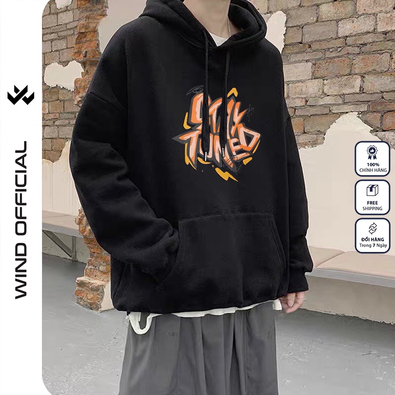 Áo hoodie unisex WIND form rộng nỉ nam nữ STAY TUNED HD11 thời trang thu đông oversize | BigBuy360 - bigbuy360.vn