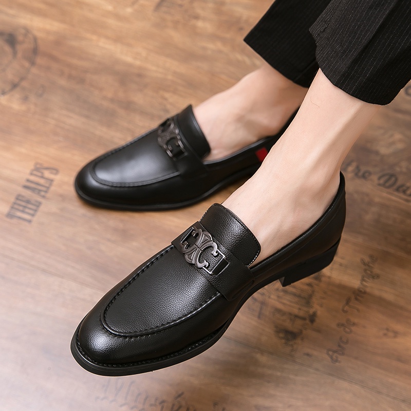 Giày Da Nam Phong Cách Vintage Công Sở Size 37-46