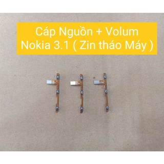Cáp nguồn + Volume Nokia 3.1 (zin bóc máy)
