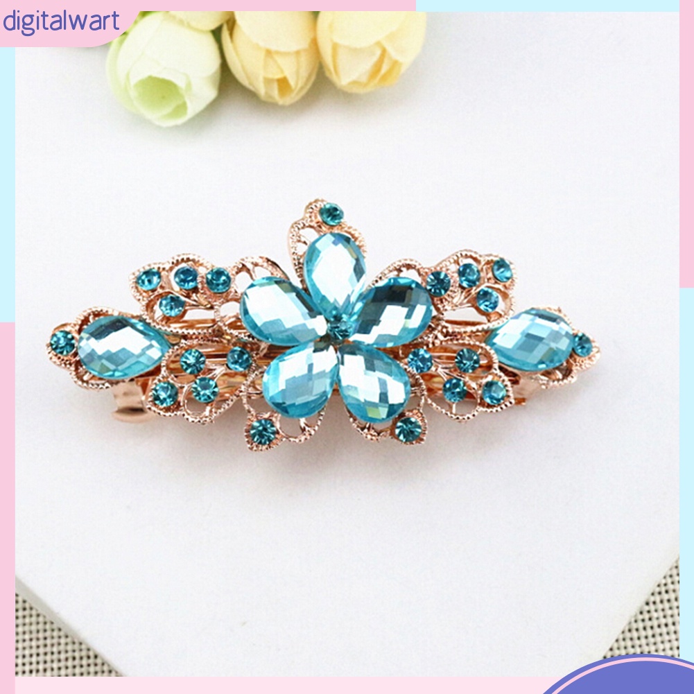Kẹp Tóc Hình Hoa Đính Đá Thời Trang Cho Nữ