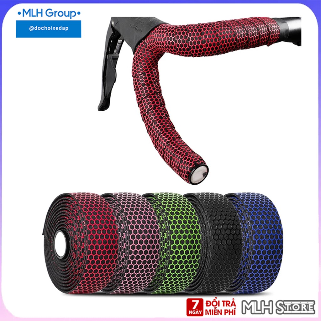Băng Cuộc Quấn Ghi Đông Xe Đạp Chống Trơn Trượt Lưới tổ ông cho Xe Đạp Đua Thể Thao, xe đạp cuộc MLH