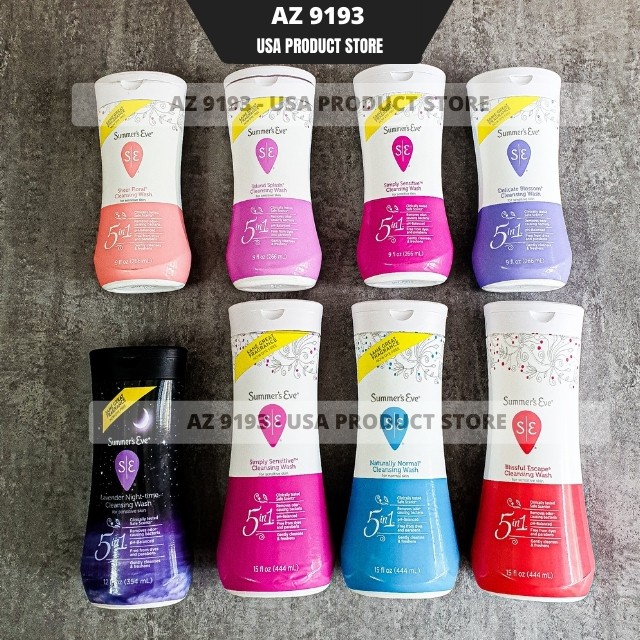 [Date Mới] Dung Dịch Vệ Sinh Phụ Nữ Summer Eve - Lavender Night Time, Island Splash, Simply Sensitive - Az 9193