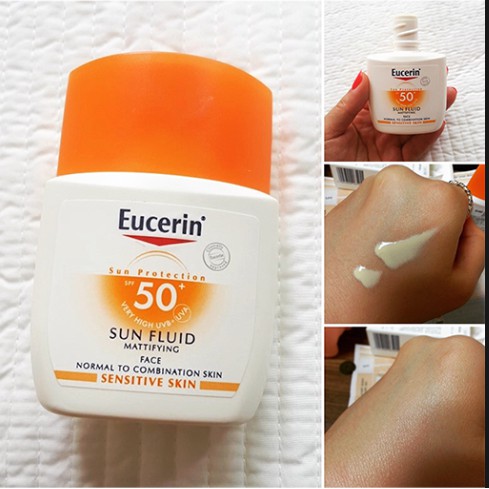 Kem chống nắng Eucerin Sun Fluid Mattifying SPF 50+