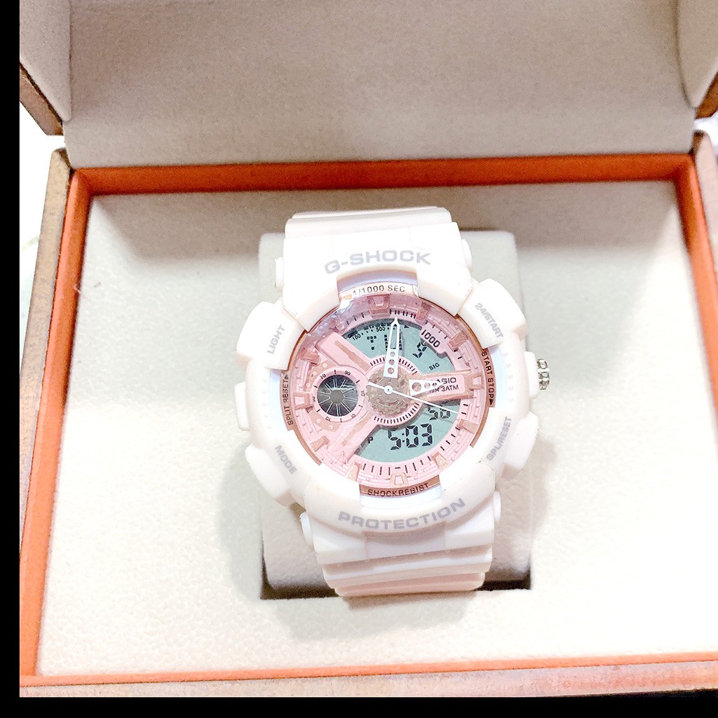 Đồng Hô nữ G-Shock USA Sports 2 Máy Kim và Điện Tử Mạnh Mẽ Dây Silicone chống nước | BigBuy360 - bigbuy360.vn