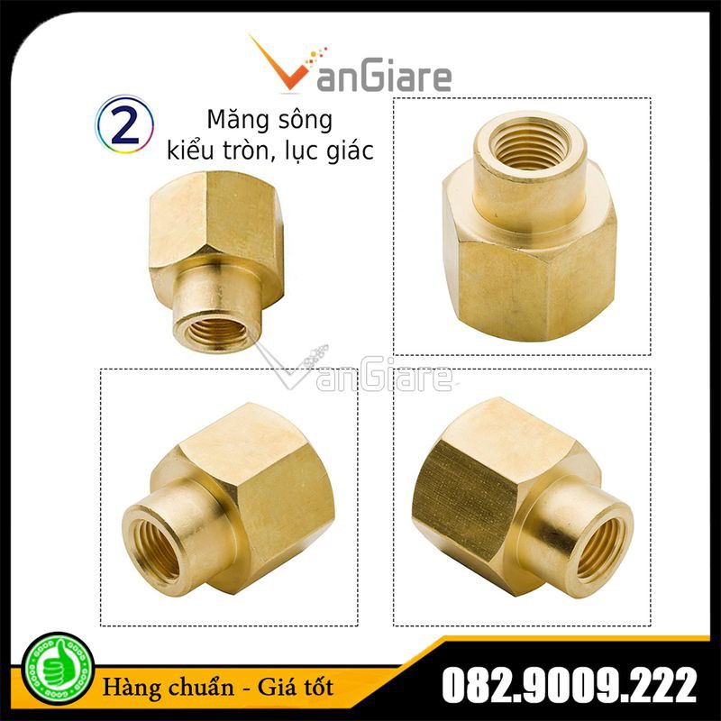 [Măng sông thau, 9.6 ~ 21mm] Đầu nối ren trong đồng thau