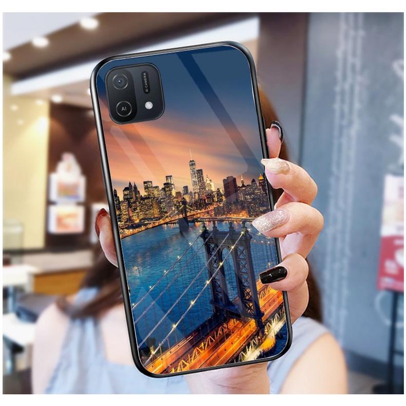 Ốp Lưng OPPO A16K Ốp kính bóng cao cấp mới nhất