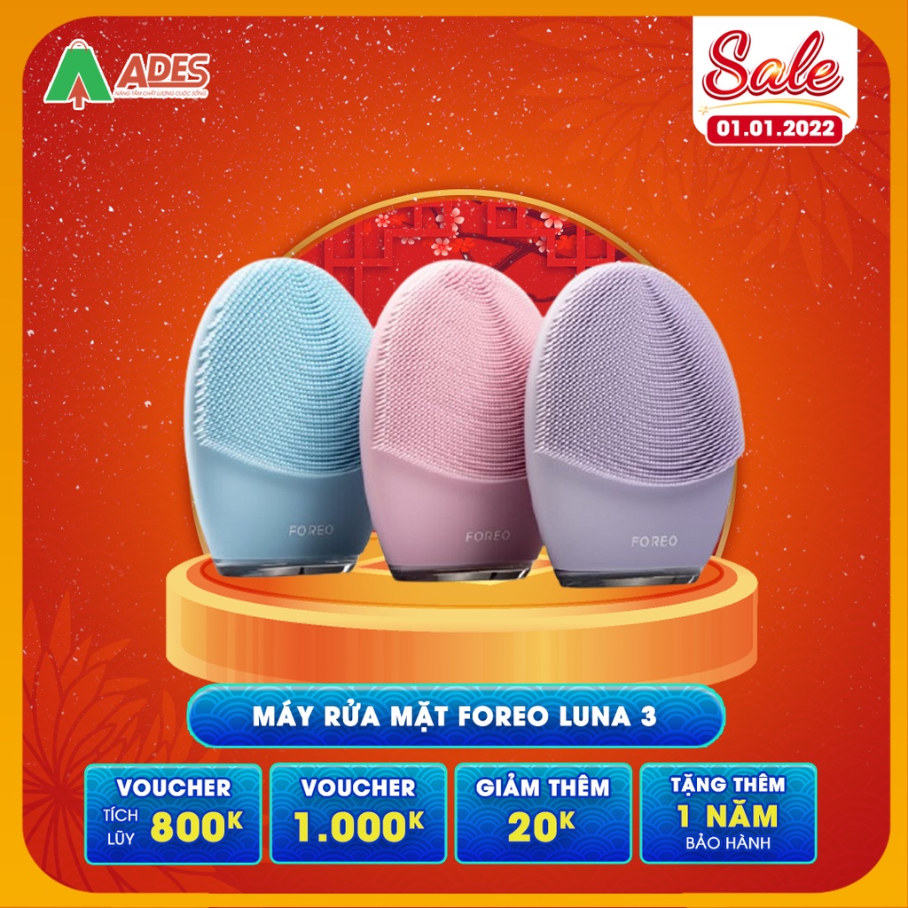 Foreo Luna 3 - Máy rửa mặt - Chính hãng - Bảo hành 2 năm