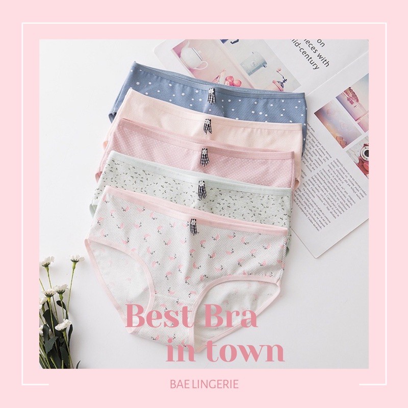 (Có chọn màu) Quần lót nữ cotton thun dễ thương thoáng mát PANSY - Bae Lingerie | BigBuy360 - bigbuy360.vn