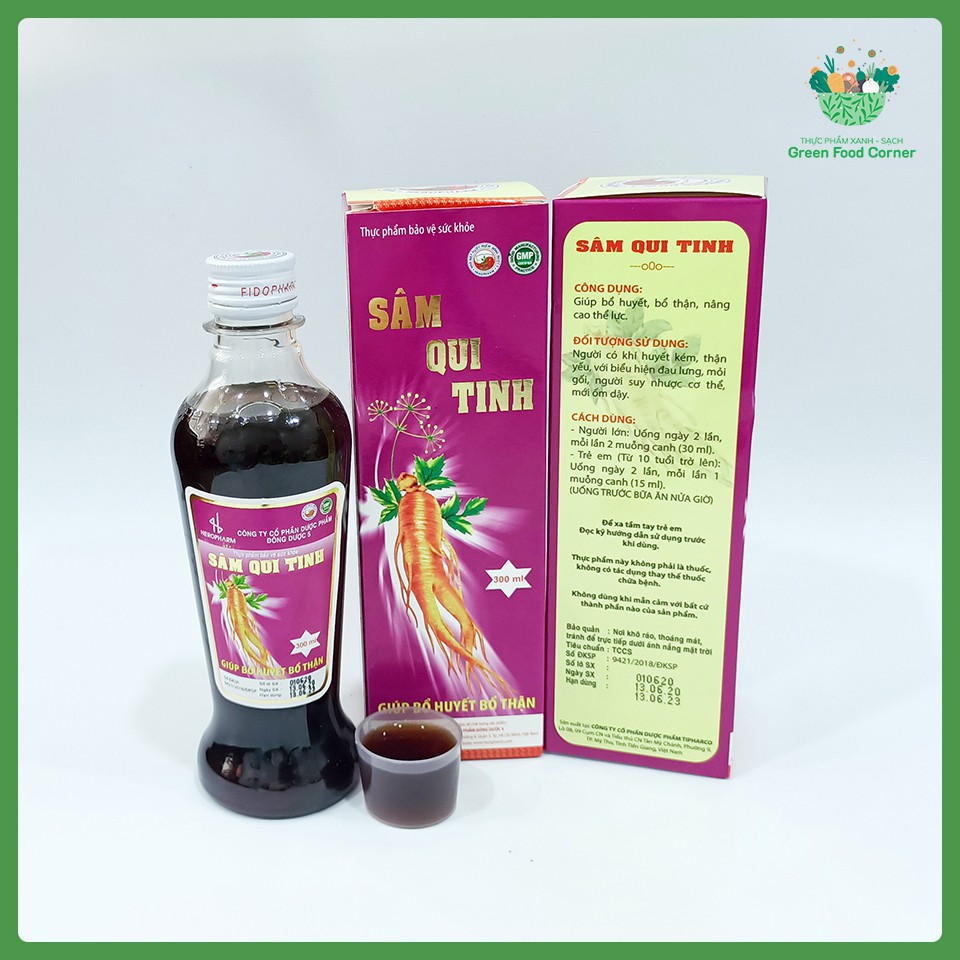 Sâm Qui Tinh Chai 300ml🍀Bổ Huyết Bổ Thận Nâng Cao Thể Lực Sam Qui Tinh