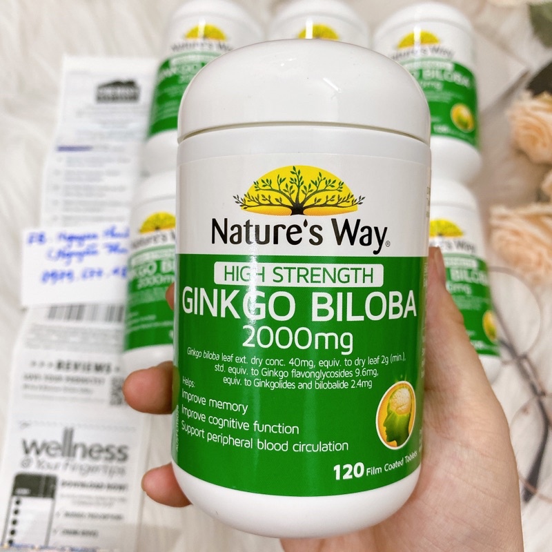 Viên bổ não Ginkgo Biloba Nature’s Way 2000mg