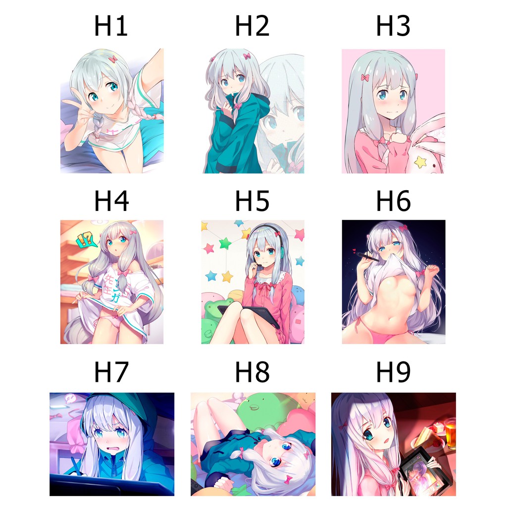 [Có nhiều mẫu] Lót chuột anime Eromanga Sensei - Size 24x20cm