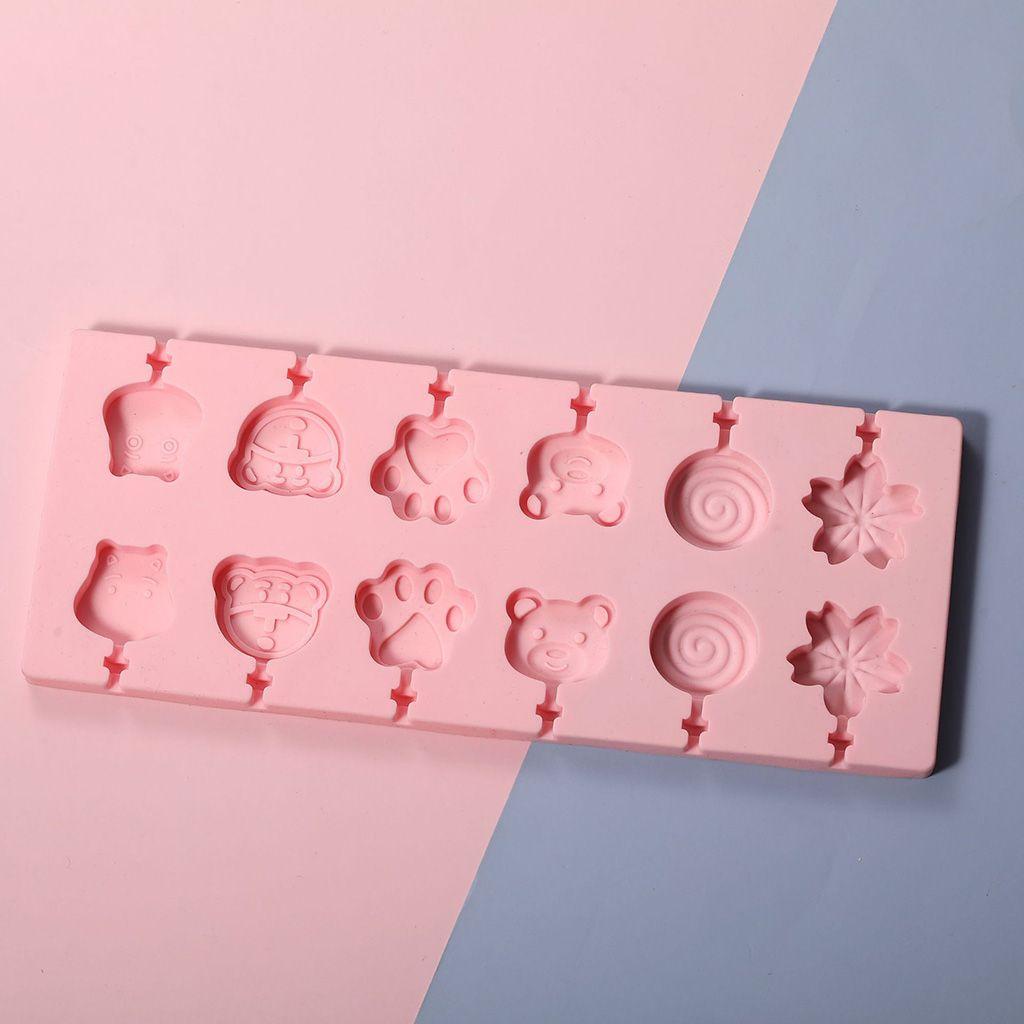 NICKOLAS 1 Khuôn Silicon Làm Kẹo Mút DIY Hình Dáng Dễ Thương