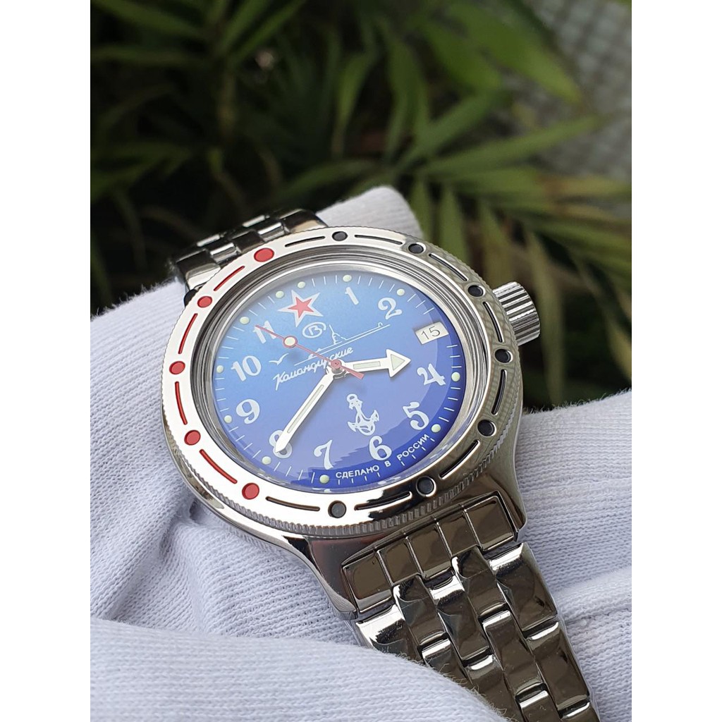 Đồng hồ Nga Vostok Amphibia 420289. Đồng hồ nam Vostok máy cơ tự động Automatic, size mặt 40, chống nước tốt 20 ATM