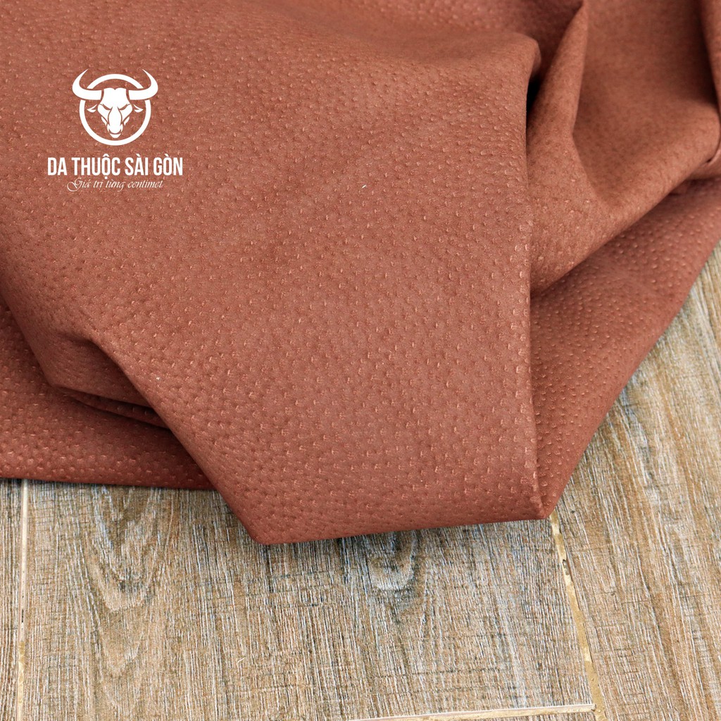 Da Heo Lộn Độ Dày 0.6 Đến 0.8 MM Màu Nâu Thương Hiệu Da Thuộc Sài Gòn - Da thuộc làm ví