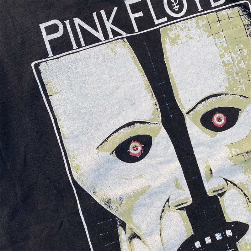 Áo Thun Cotton Tay Ngắn In Chữ Pink floyd Thời Trang Dành Cho Cặp Đôi