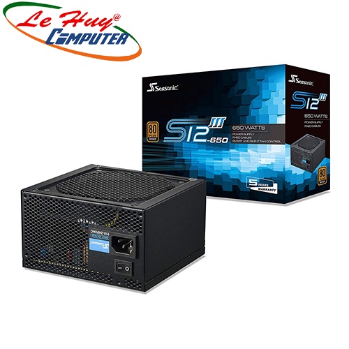 Nguồn máy tính SeaSonic S12III-650 650W 80 PLUS Bronze