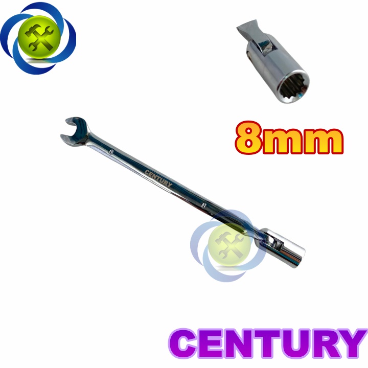 Cờ lê hai đầu 8mm Century CT-08  (miệng - điếu lắc léo)