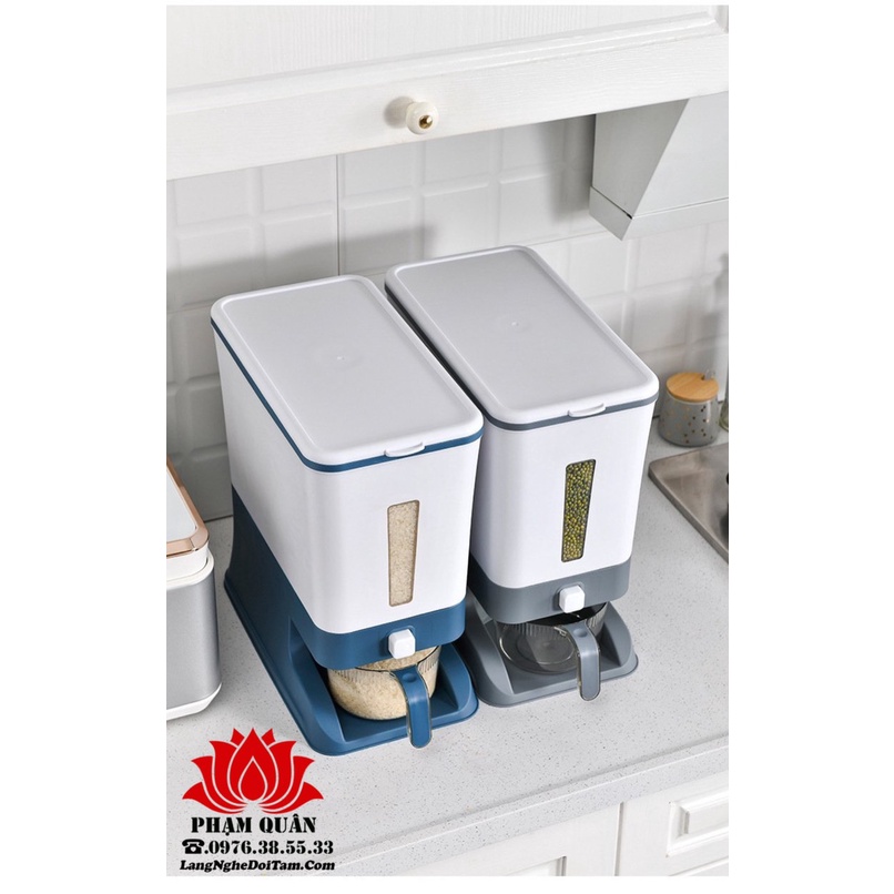 Thùng đựng gạo thông minh hàng cao cấp dung tích 12kg dành cho gia đình