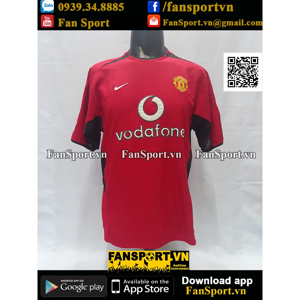 Áo đấu bóng đá Manchester United Community Shield 2003 home shirt 2002 2004 red NIKE 184947 size M
