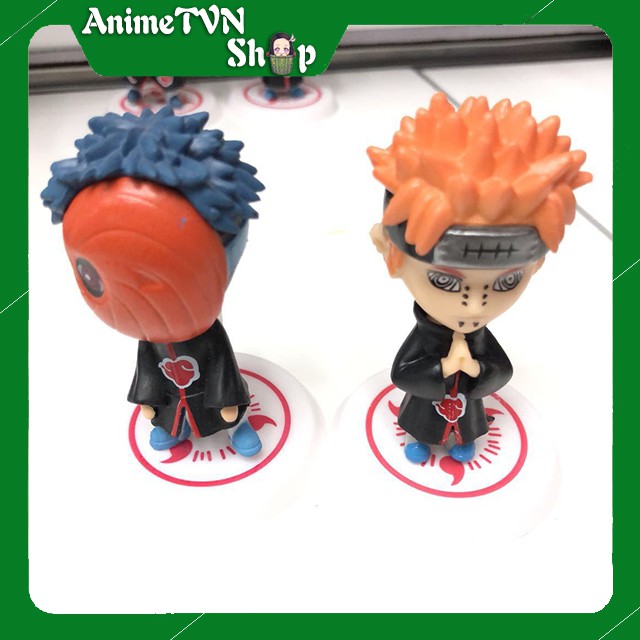 (Có lẻ) Set Combo 11 Mô hình Anime/Manga Naruto (Tổ chức Akatsuki) Phong cách chi bi Siêu xinh