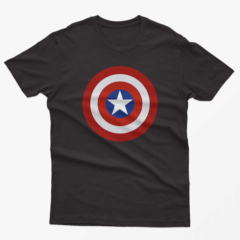 Áo thun Captain American - Đen