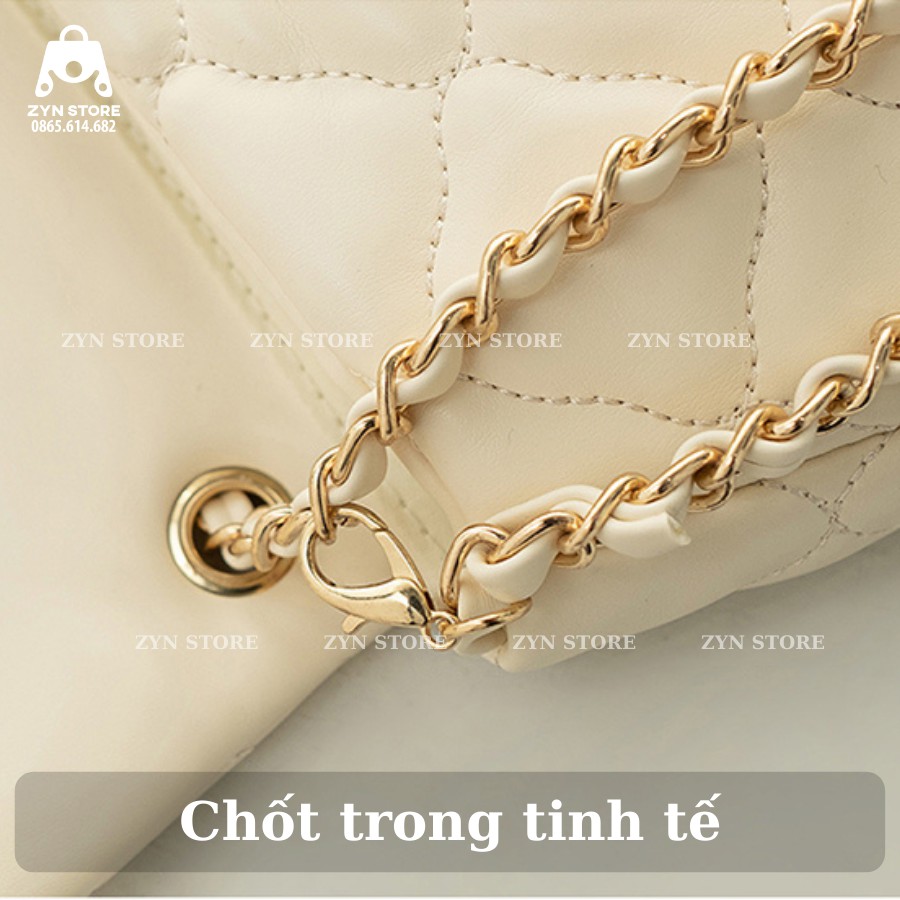 Túi xách mini nữ thêu trám da PU siêu kute ZYN STORE