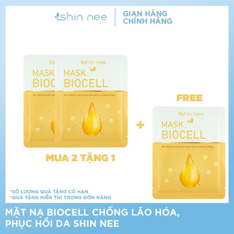 Mặt nạ BIOCELL chống lão hóa ,phục hồi da ( 1 miếng )