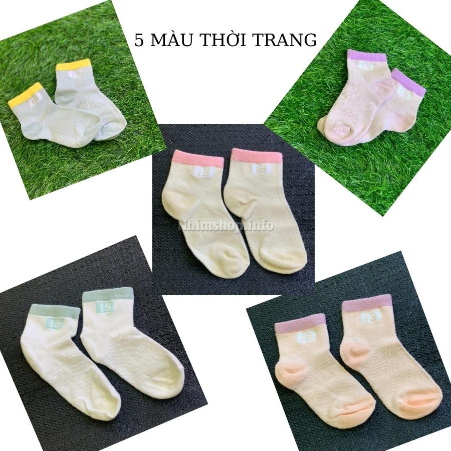 Tất lưới mùa hè cho bé trai bé gái cổ cao mắt cá thời trang năng động cá tính phù hợp trẻ em học sinh 2 - 12 tuổi TA19