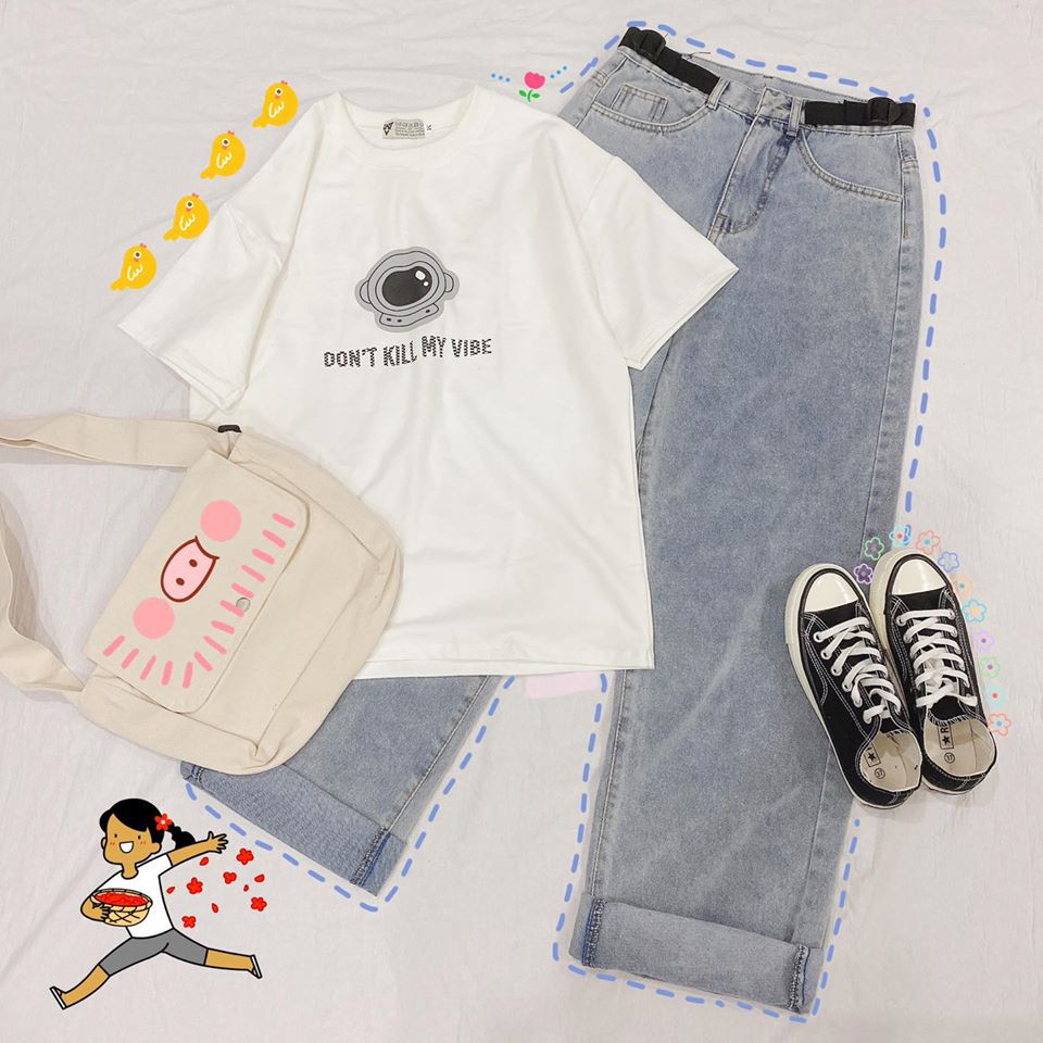 Áo Thun hình thật VIBE unisex