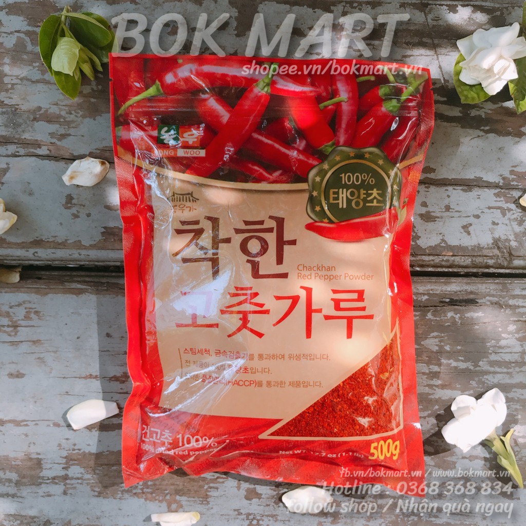 100g ỚT BỘT HÀN QUỐC NONGWOO LOẠI NGON