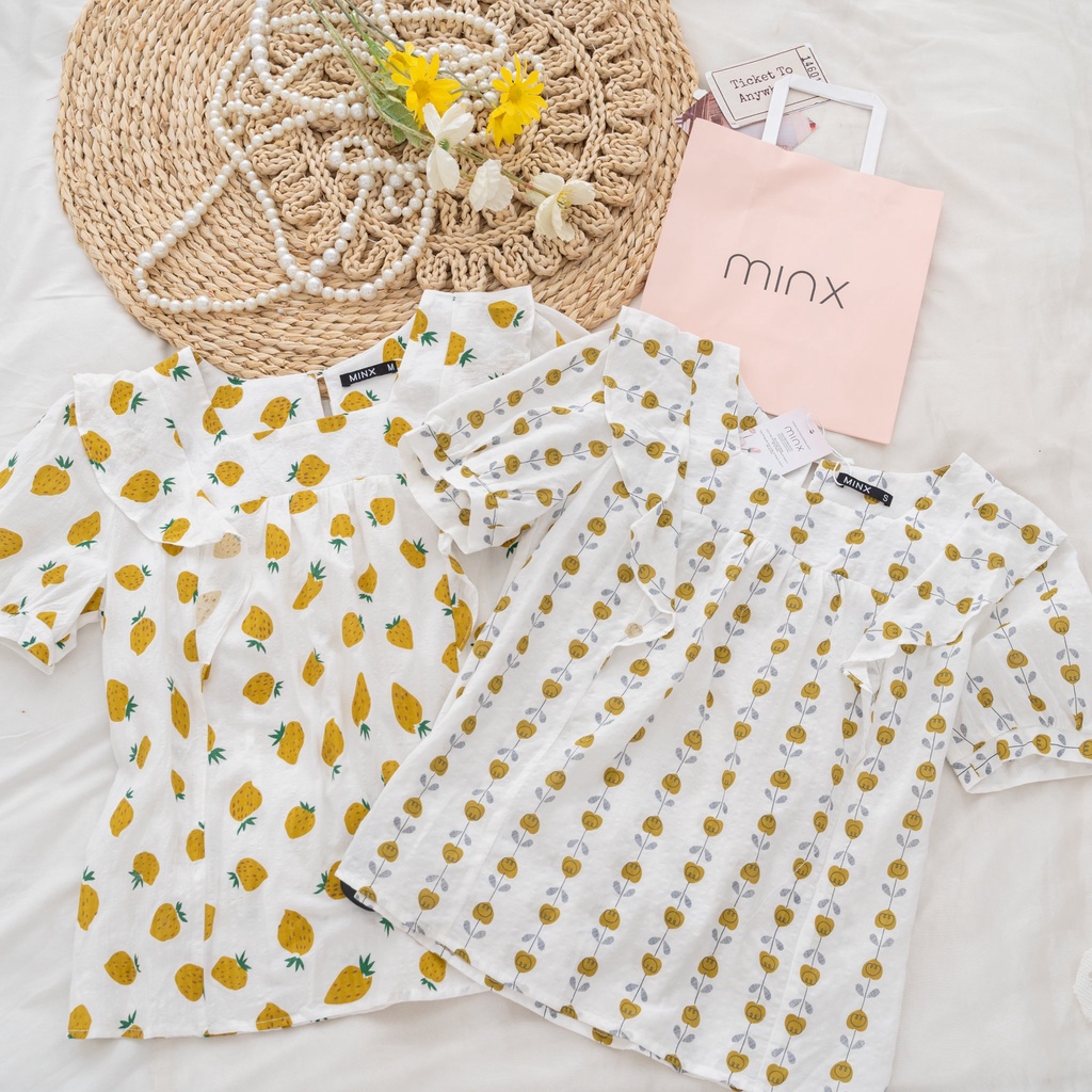 MINX - Áo Chika Square Ruffle Blouse