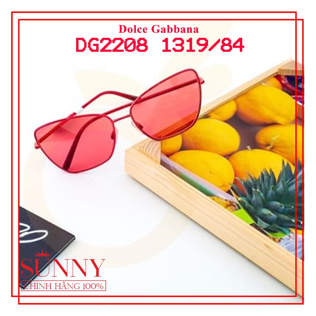 Kính mát chính hãng Dolce Gabbana DG2208 màu sắc thời trang, thiết kế dễ đeo bảo vệ mắt