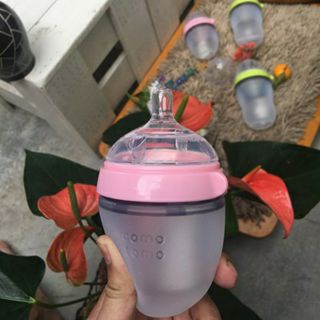 [Tách lẻ] Nắp - Cổ - Núm - Thân bình sữa Comotomo Mỹ 150ml/250ml