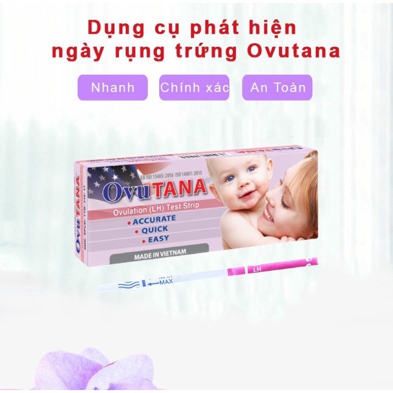 Dụng cụ phát hiện ngày rụng trứng, dụng cụ que thử rụng trứng Ovutana