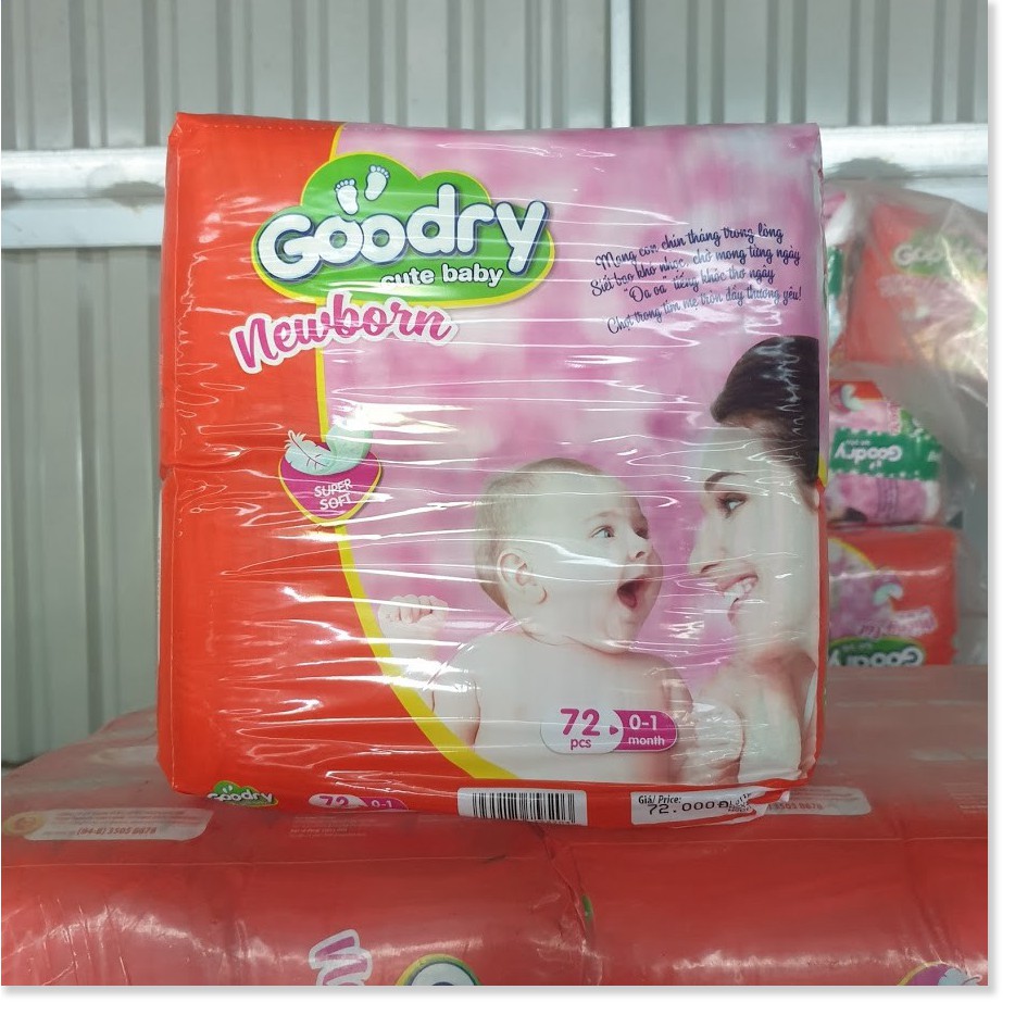 Miếng lót sơ sinh Goodry 72 miếng size newborn 1