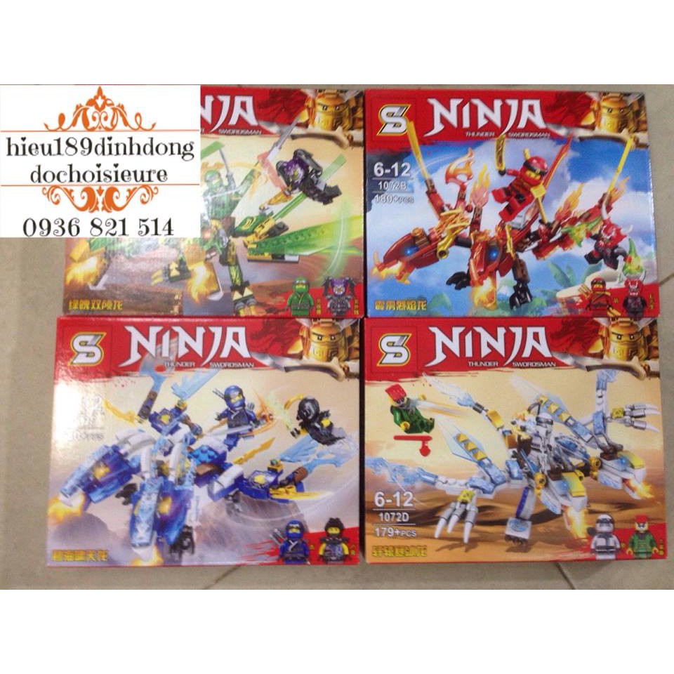 Lắp ráp xếp hình Ninjago 1072 : Rồng