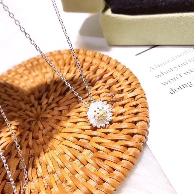 Dây chuyền cúc hoạ mi bạc Ý Silver S925 nhập khẩu