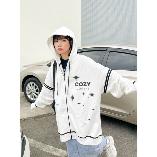 “Cozy Lovers” Hoodie Zip (Áo khoác dây kéo)