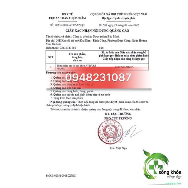 AVISURE MAMA- CHĂM SÓC SỨC KHOẺ TOÀN DIỆN